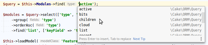 Model Autocomplete finder