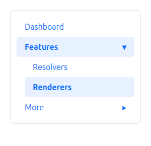 Collapsible Bootstrap 5 sidebar rendered by cakephp-menu, with the active branch expanded