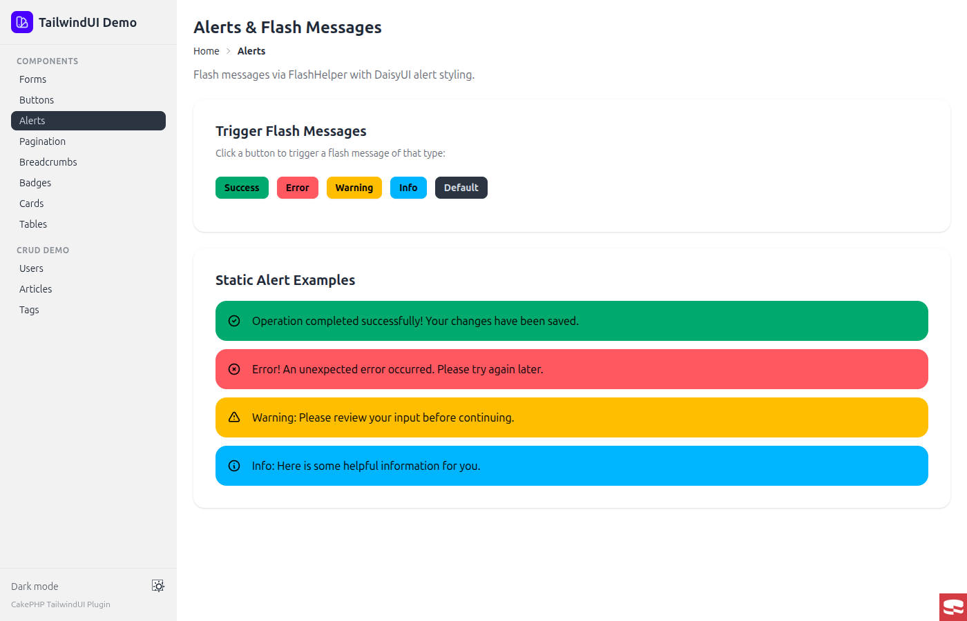 Alerts